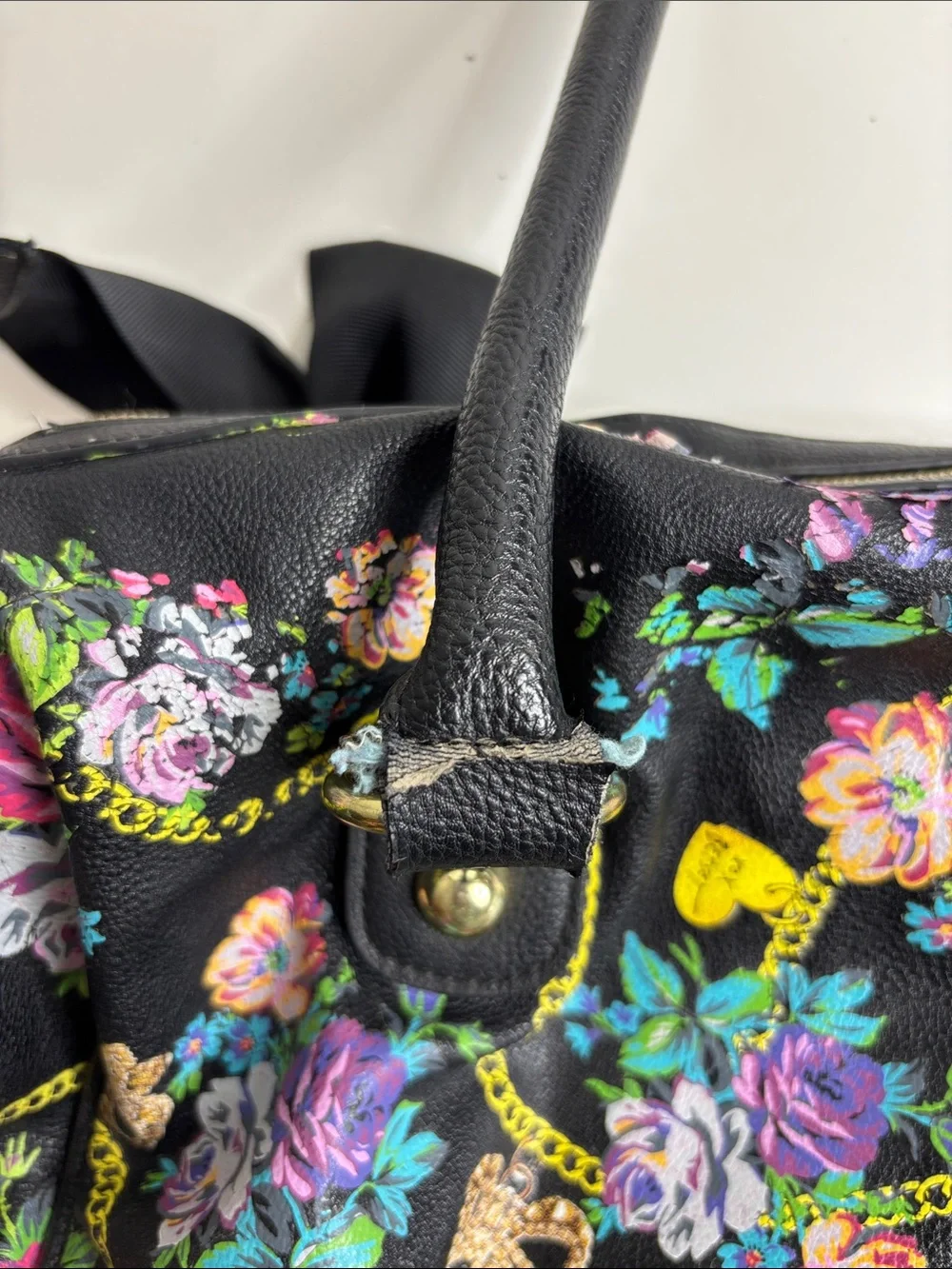 Betsey Johnson black satchel